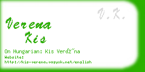 verena kis business card